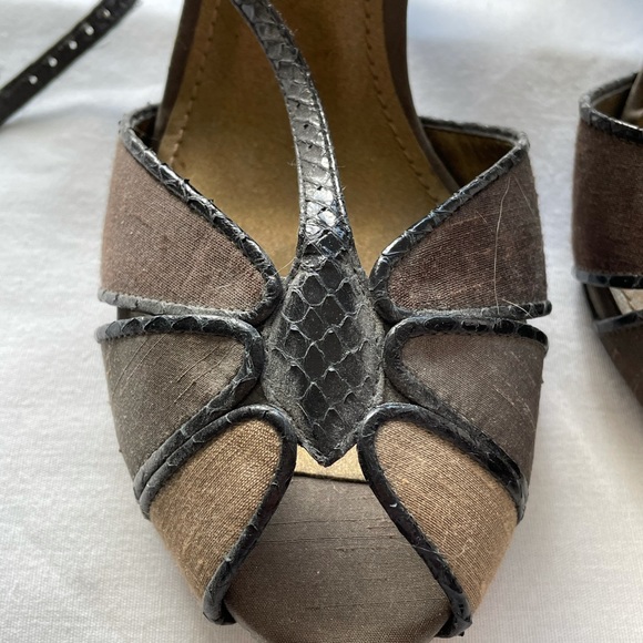 Shades of brown and black Paola heels - Picture 2 of 7